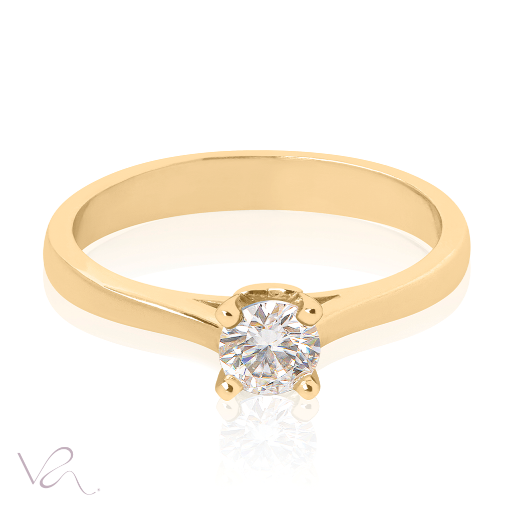 Anel Solitário Coleção Dez