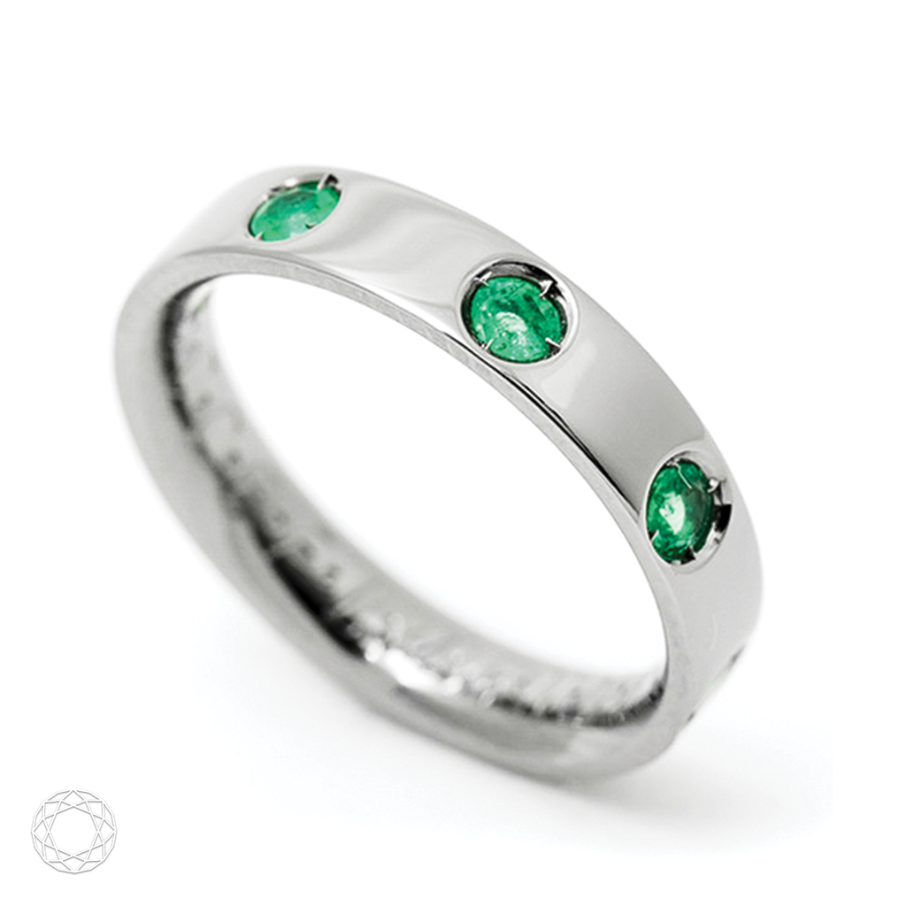 Anel Modern Green