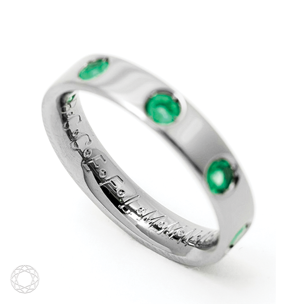 Anel Modern Green